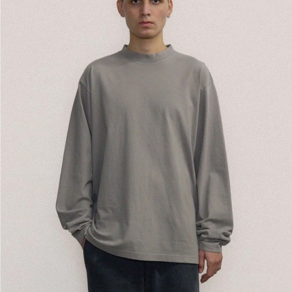 GAP X YZY H02 REGULAR GREY LONG SLEEVE T-SHIRT - Picture 1 of 9